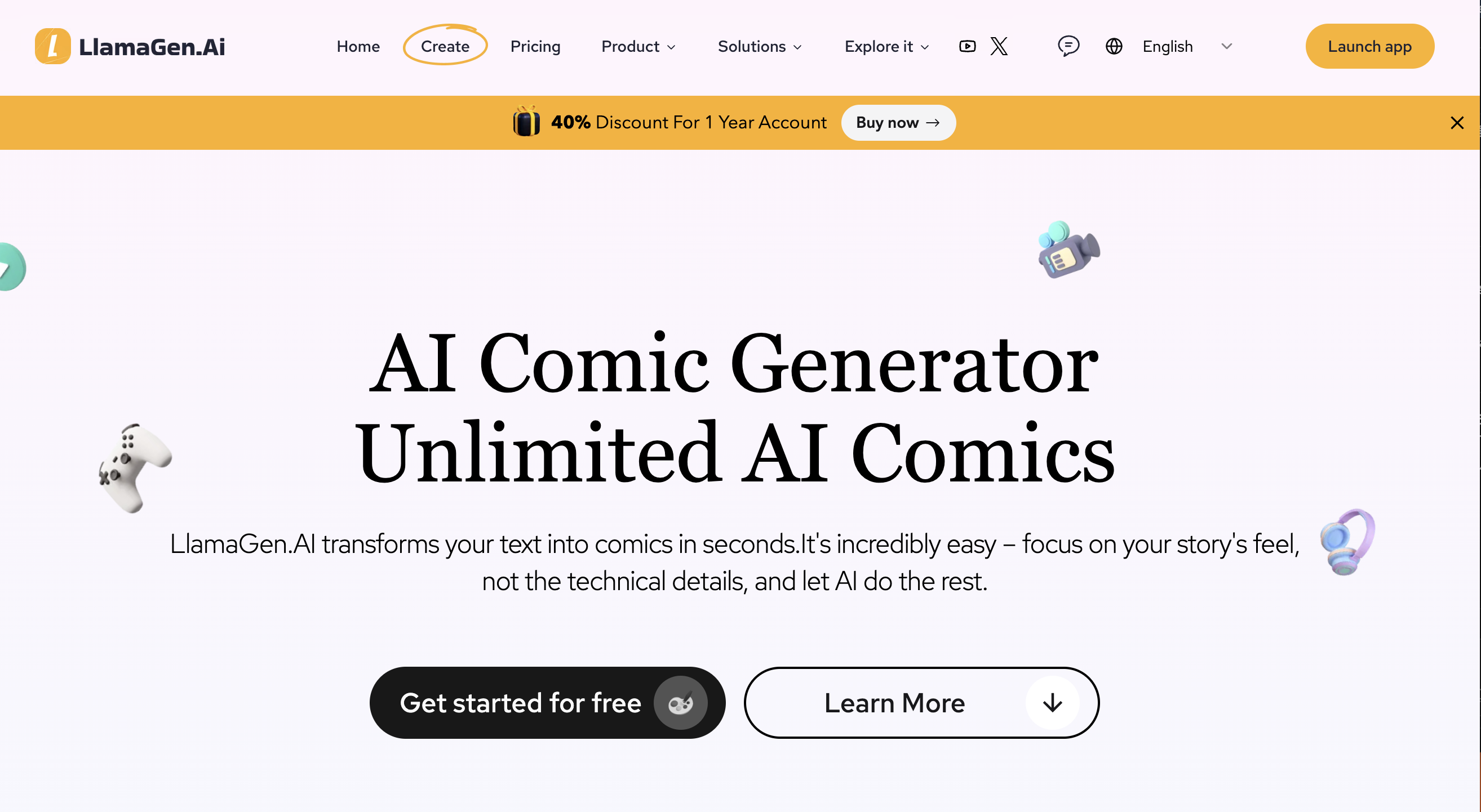Plateforme AI LlamaGen - Générateur d'art manga et bande dessinée