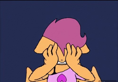 Rough looping anime animation frame in the before 2012 animation meme style