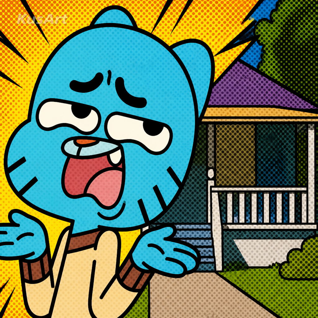 SYBAU meme restyled as a bold pop-art comic illustration