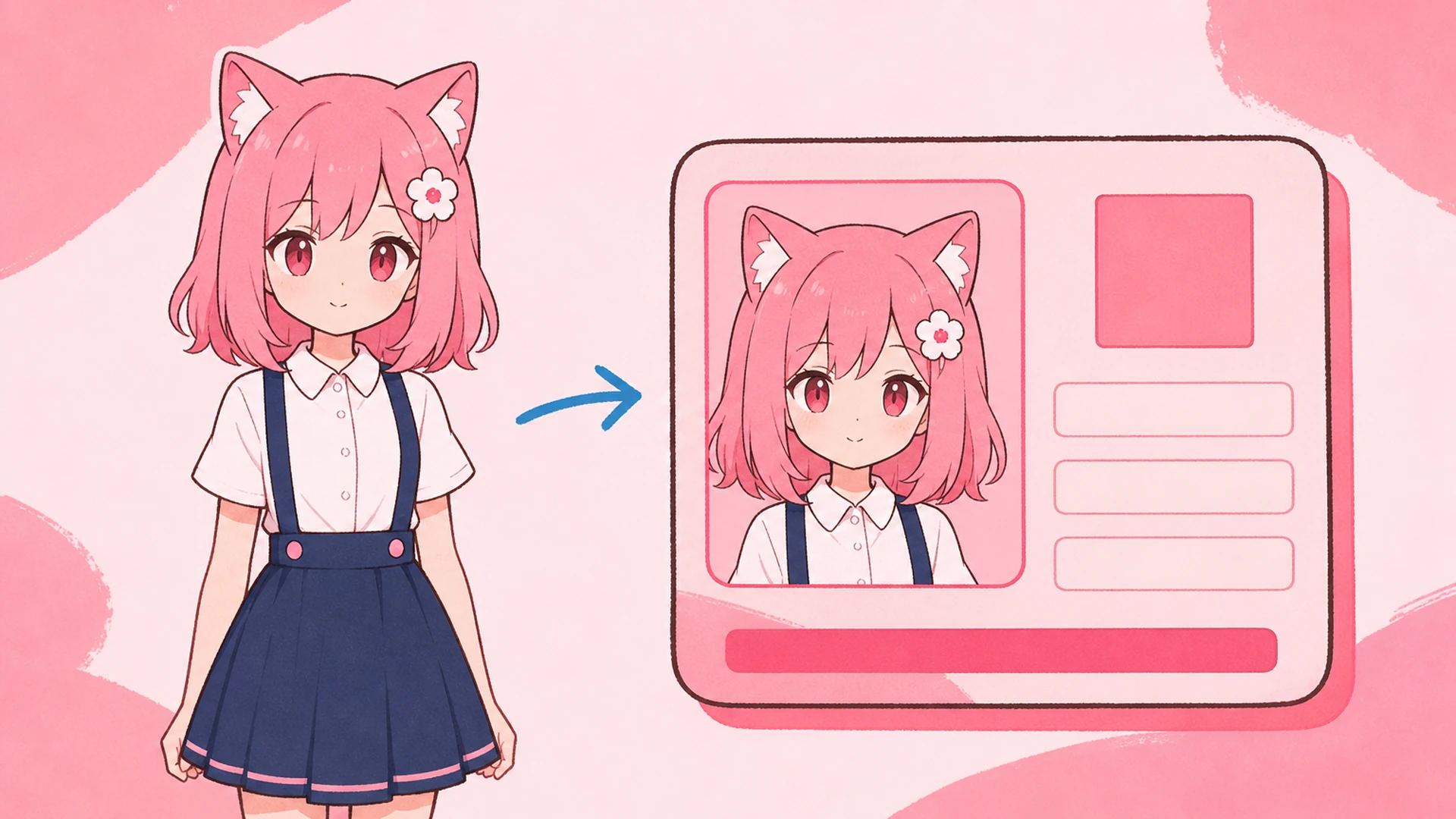 Create a Finished Anime Student ID Badge Without Rebuilding the Layout - AI Anime Student ID Card Maker