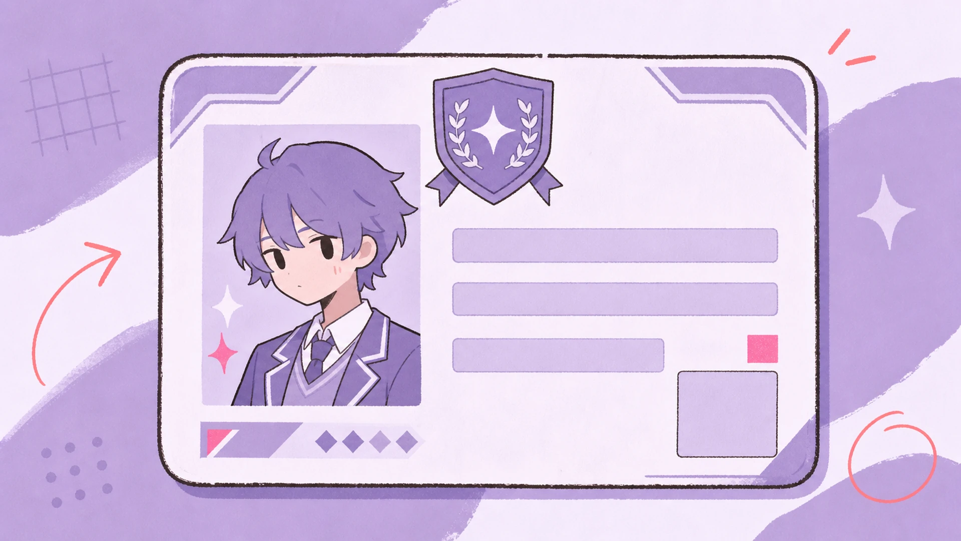 Academy OC Profile - AI Anime Student ID Card Maker