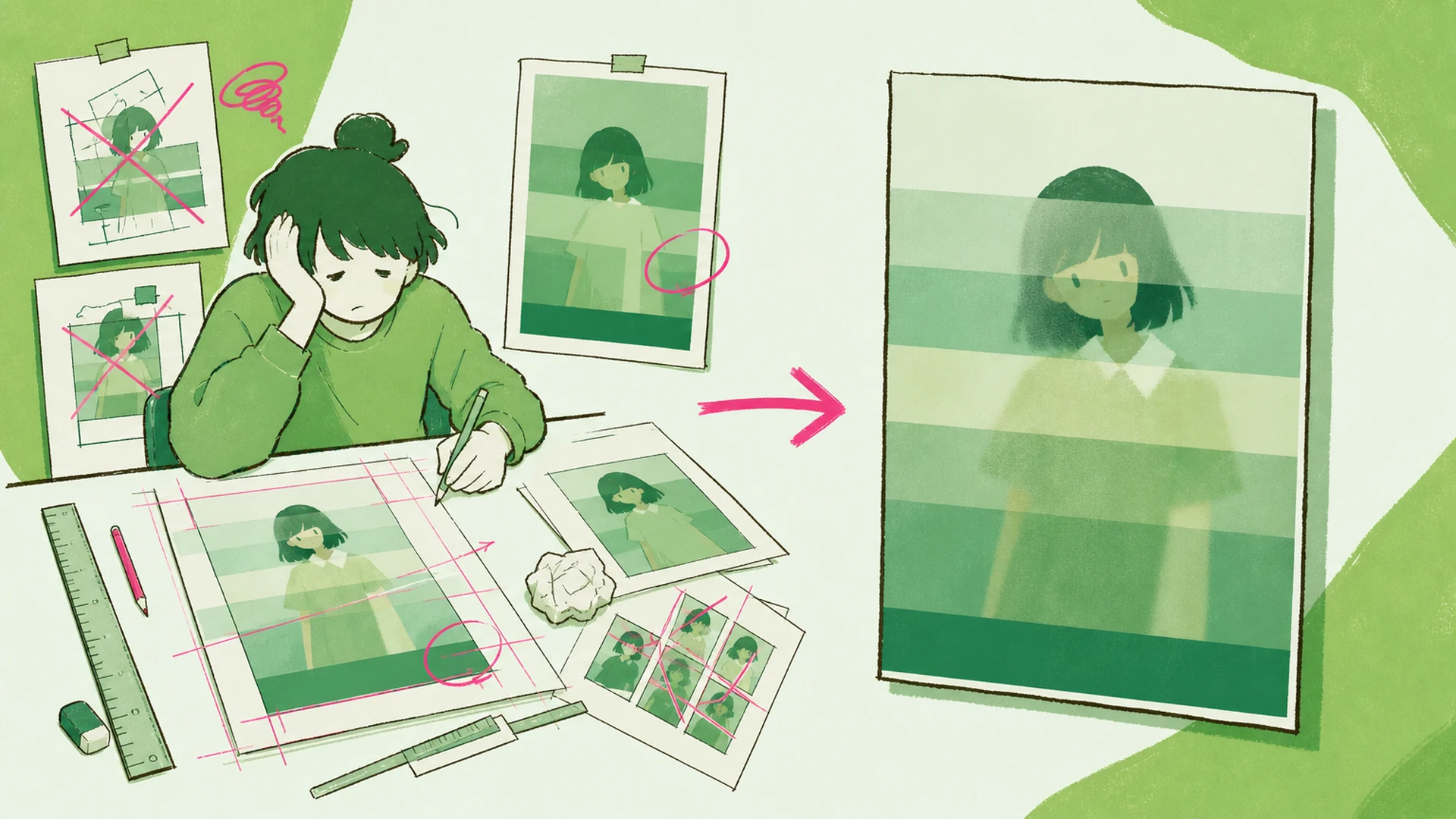 Move from a Loose Character Image to a Coherent Design - AI Prism Blur Anime Poster Maker