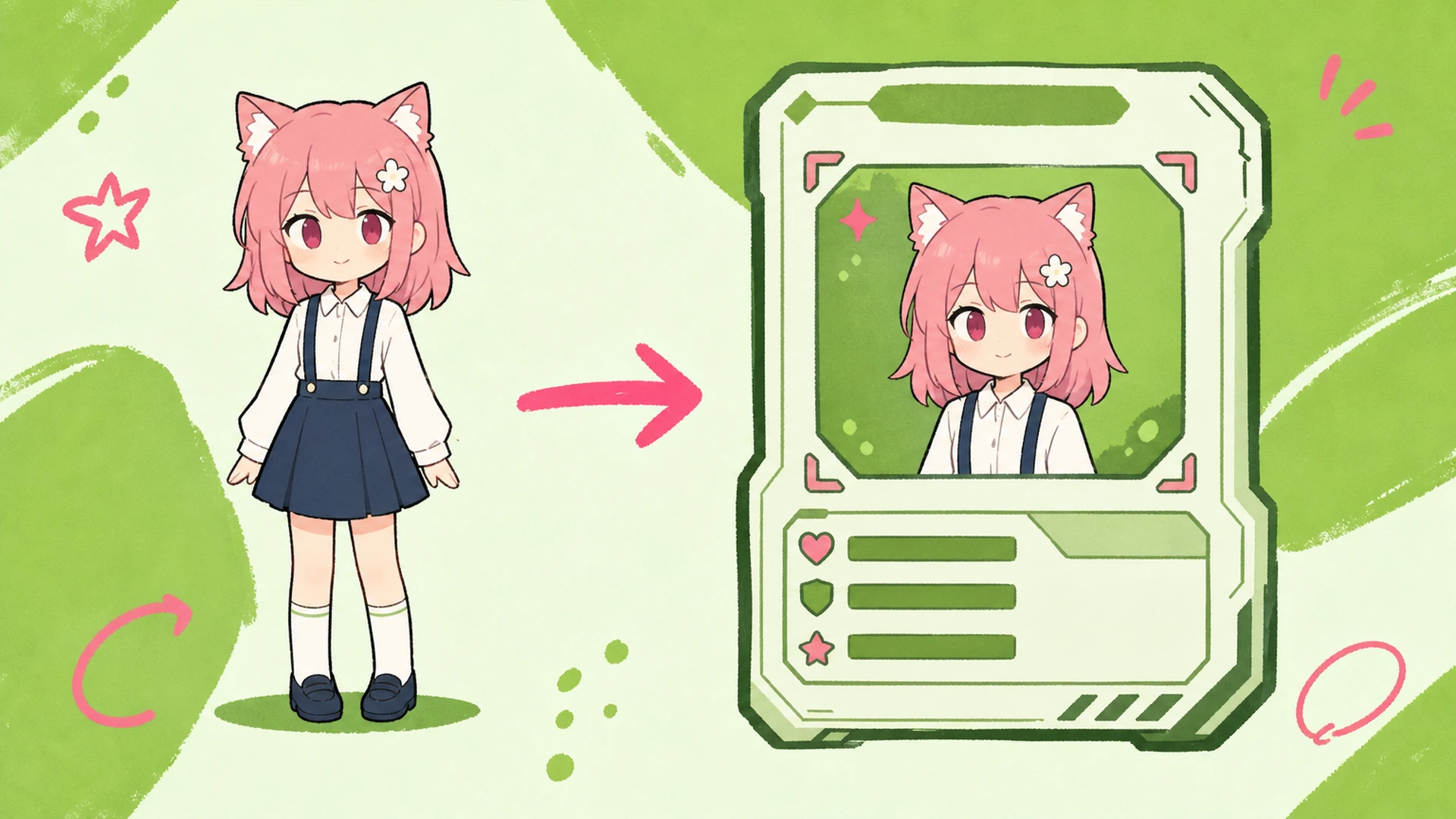 Create a Finished Collectible Game Character ID Card Without Rebuilding the Layout - AI Game-Style Character ID Card Maker