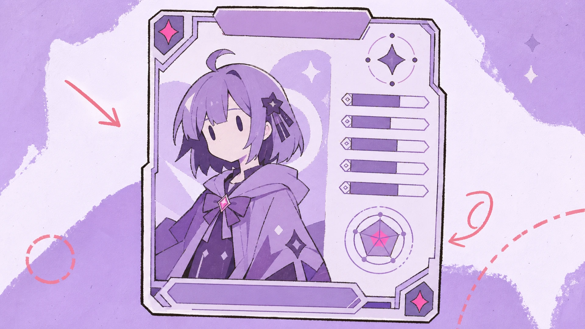 VTuber Character Introduction - AI Game-Style Character ID Card Maker