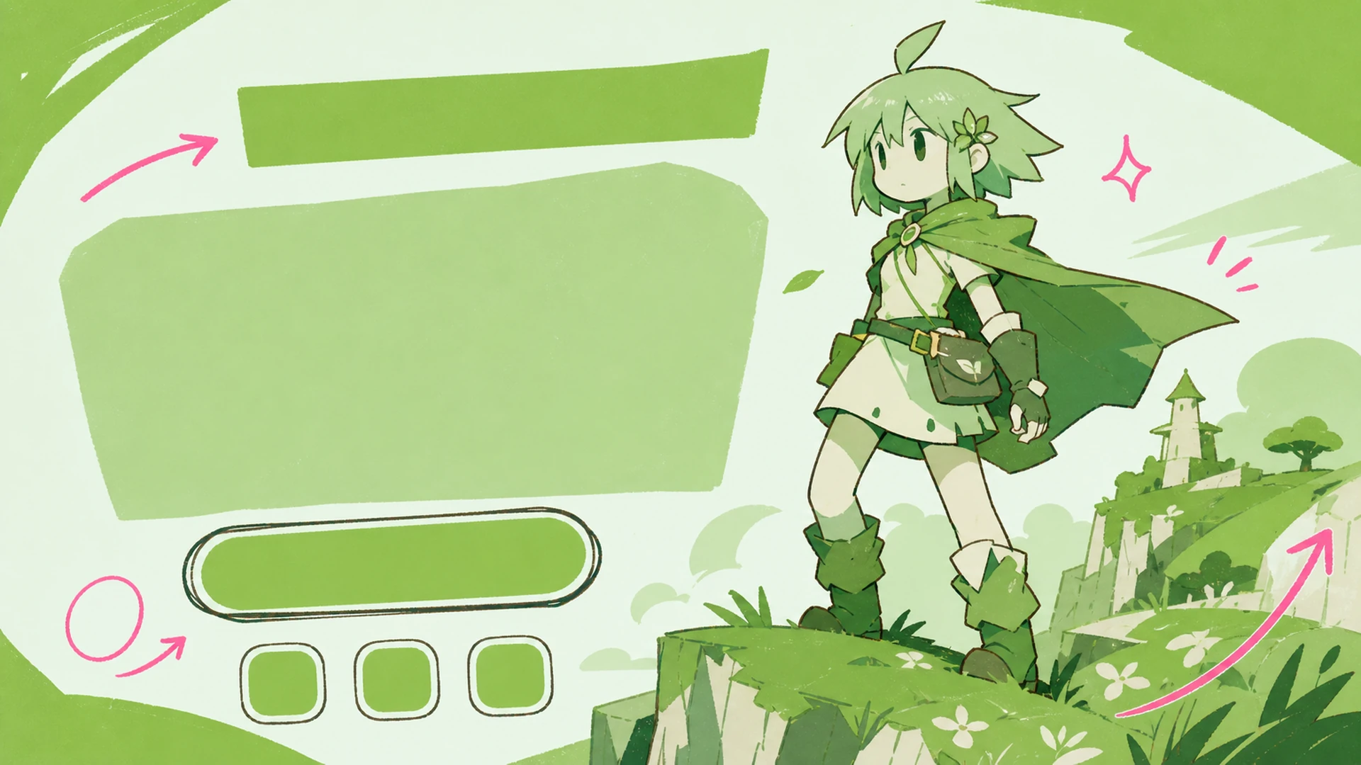 Mobile Game Launch Key Visual - AI Gacha Game Landing Page Generator