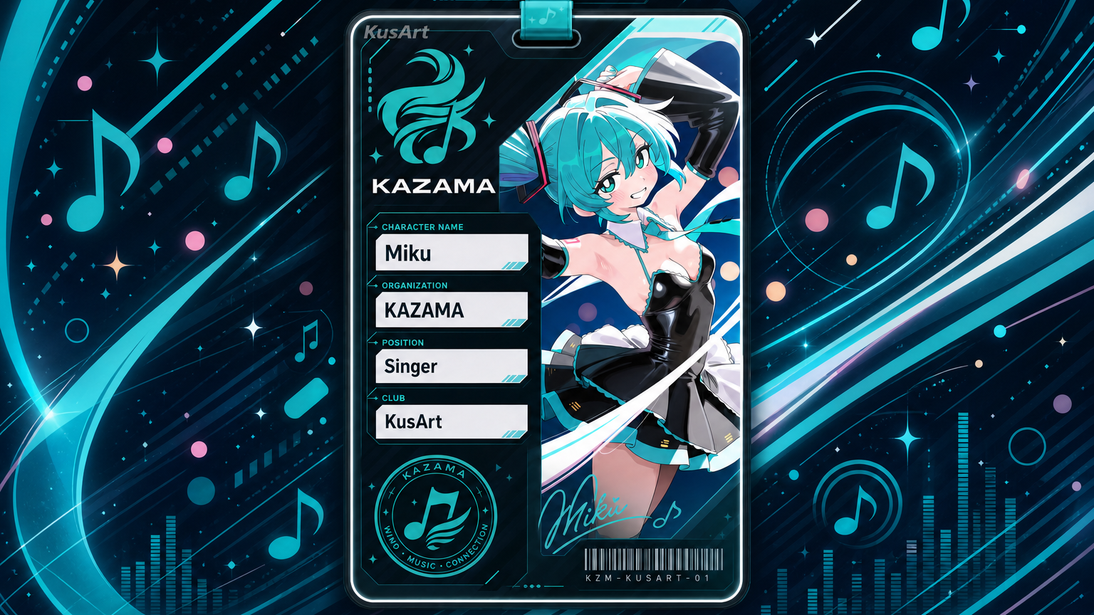 AI Idol Character ID Card Maker