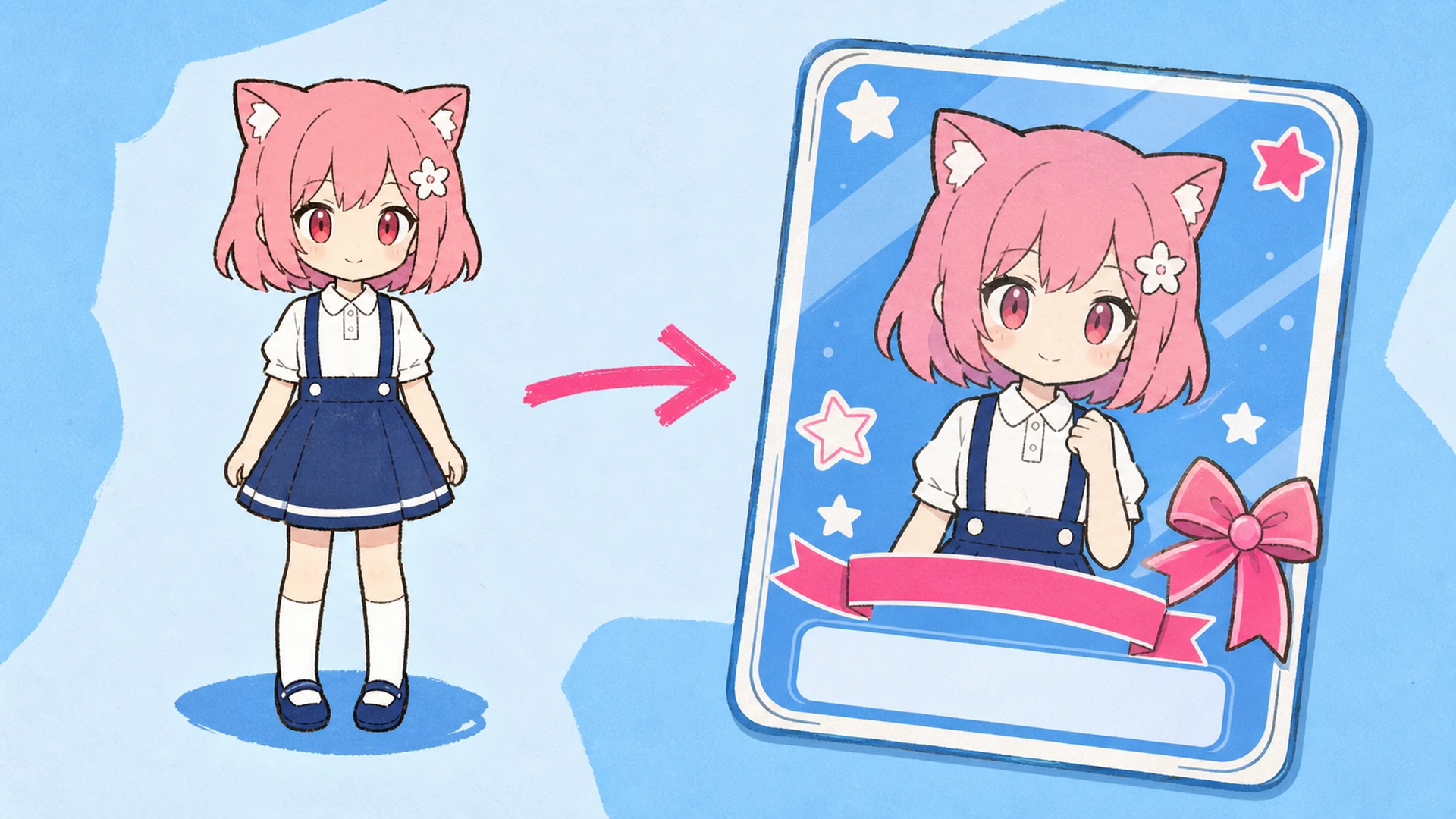 Create a Finished Idol-Themed Character ID Card Without Rebuilding the Layout - AI Idol Character ID Card Maker