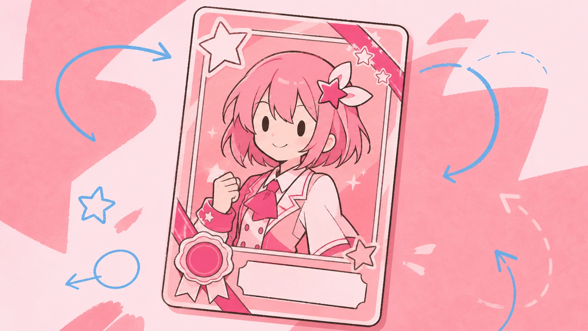 Rhythm-Game Fan Project - AI Idol Character ID Card Maker
