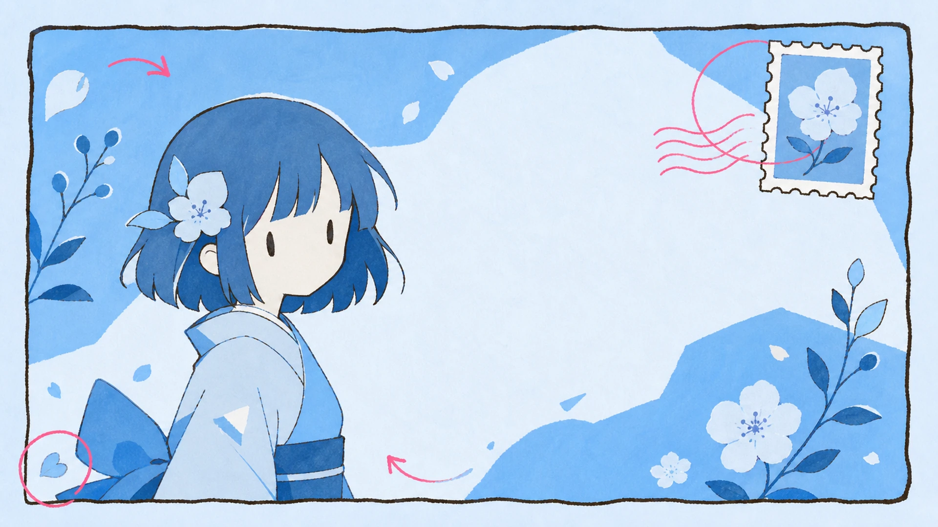 Seasonal Greeting Card - AI Japanese Wafu Postcard Maker