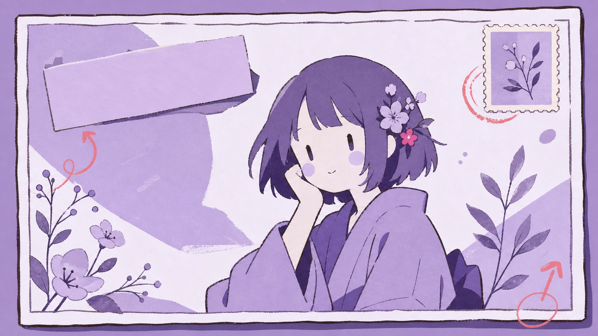 Fan Community Message - AI Japanese Wafu Postcard Maker
