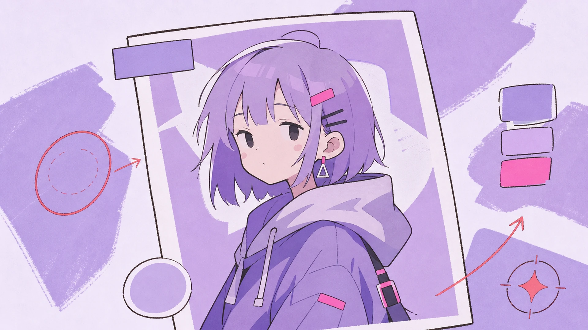 Anime Profile Makeover - AI Pastel Cyber Background Changer