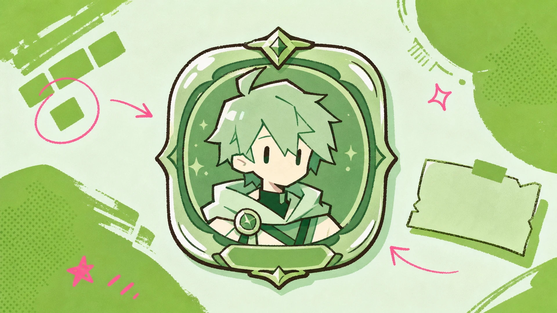 OC Profile Card - AI Mobile Game Character Badge Maker