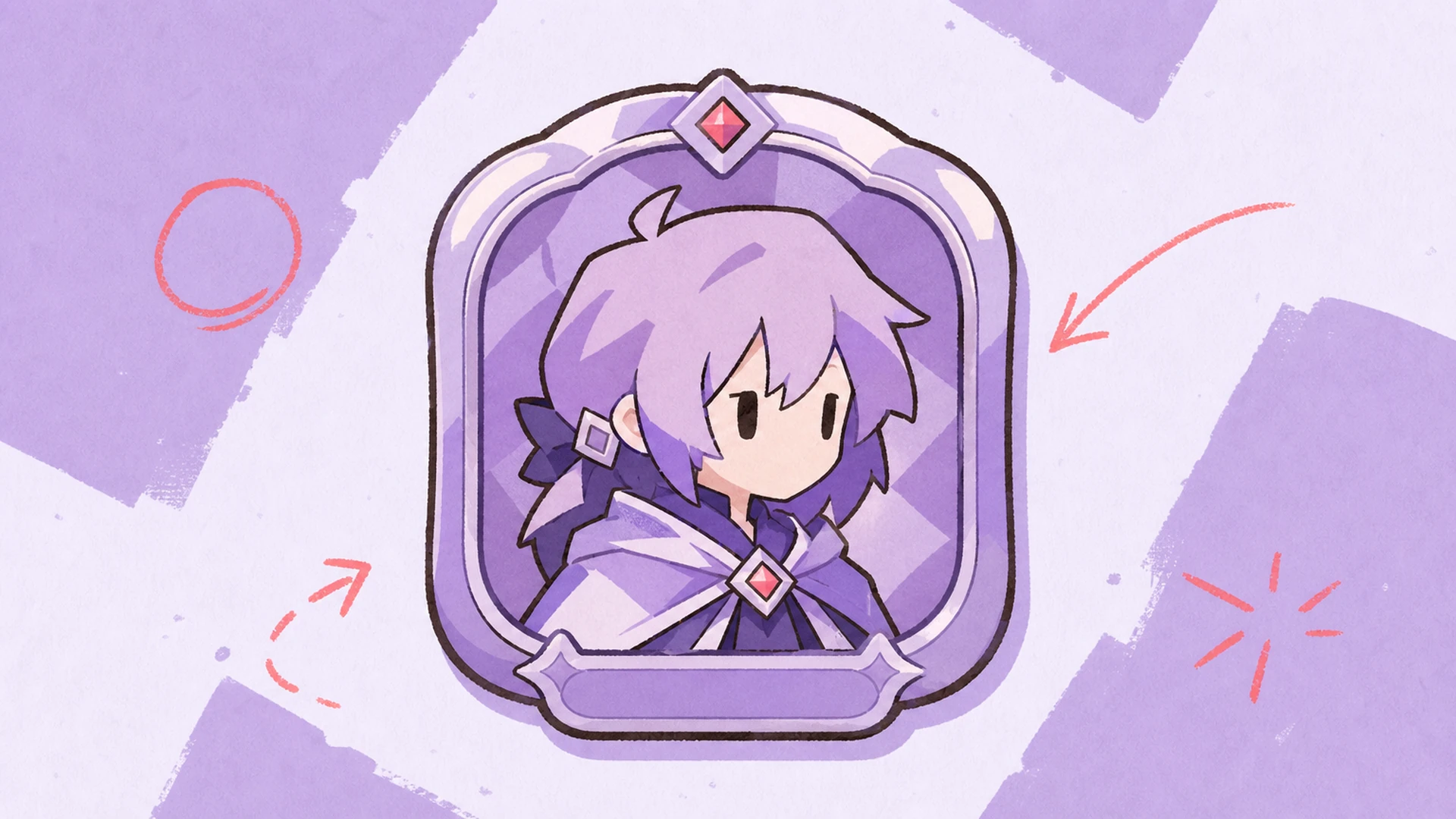 Character Showcase Tile - AI Mobile Game Character Badge Maker