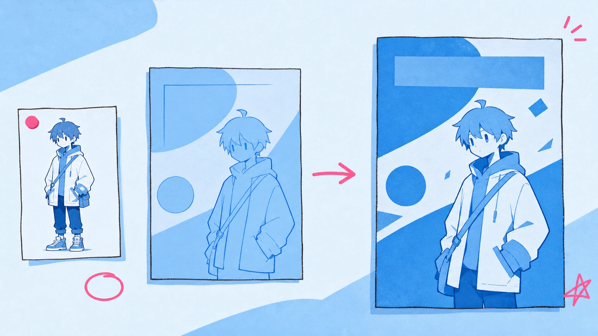 What Is AI Blue Monochrome Anime Poster Maker? - AI Blue Monochrome Anime Poster Maker