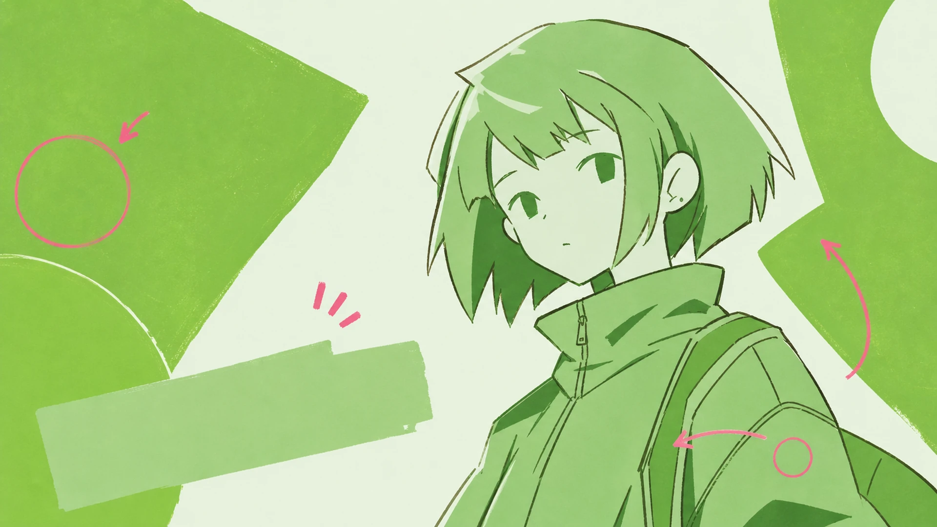 Green Aesthetic Campaign - AI Green Monochrome Anime Poster Maker
