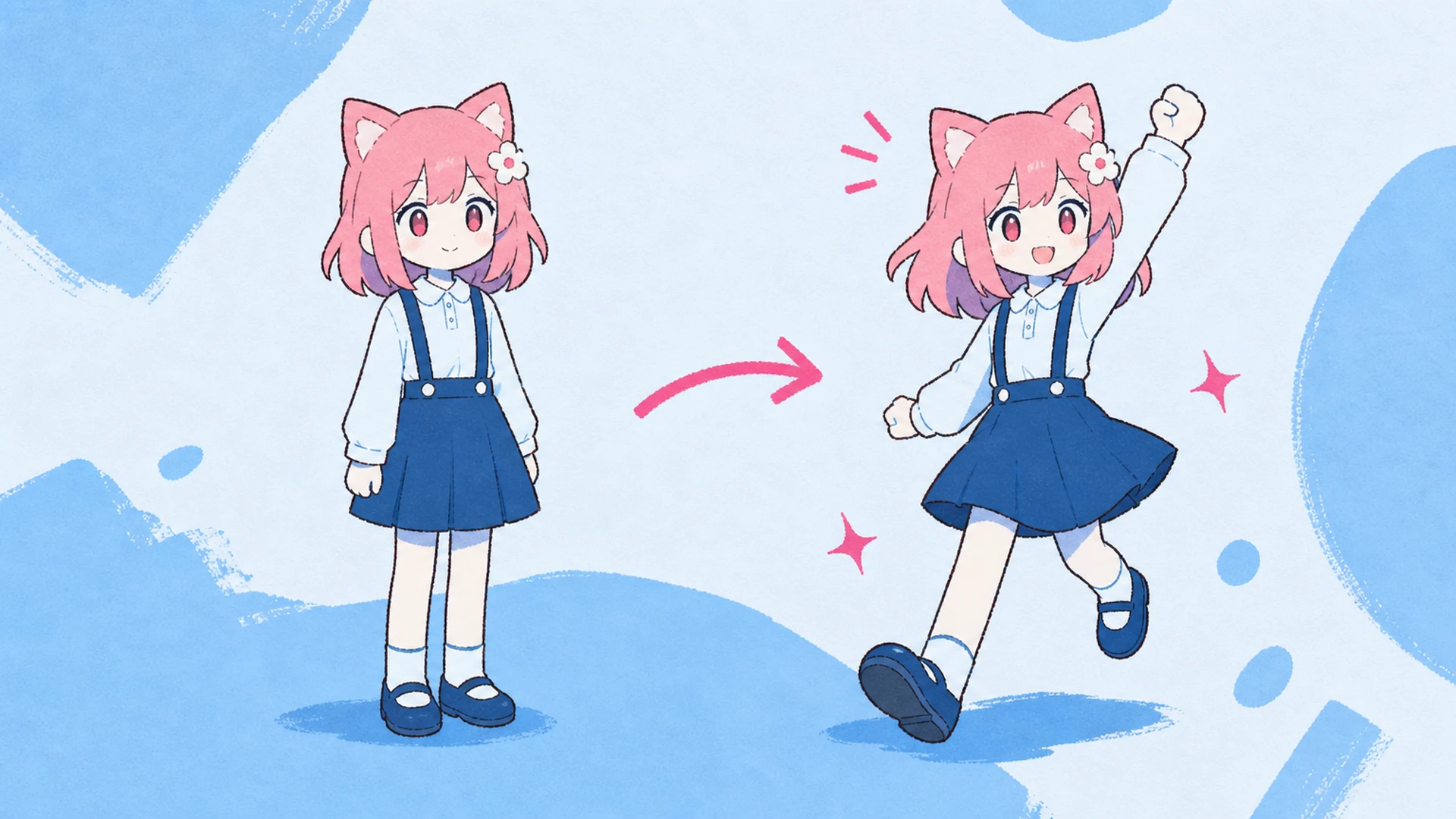 任意のキャラクターポーズをワンクリックで変更 - AIポーズチェンジャー